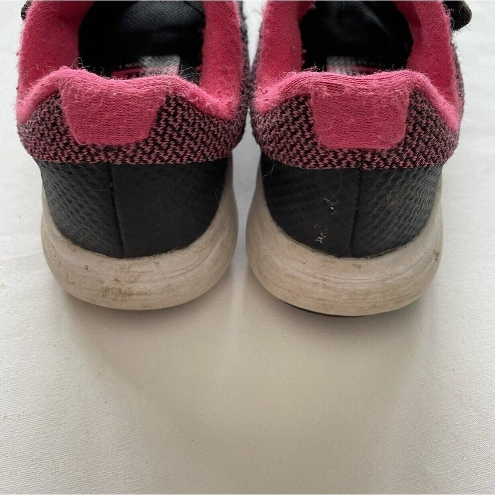 Nike Kids Black & Pink Worn Athletic Shoes With Velcro Straps 11.5C - Picture 4 of 10